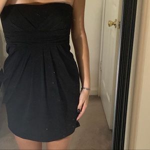 Simple Little Black Strapless Dress